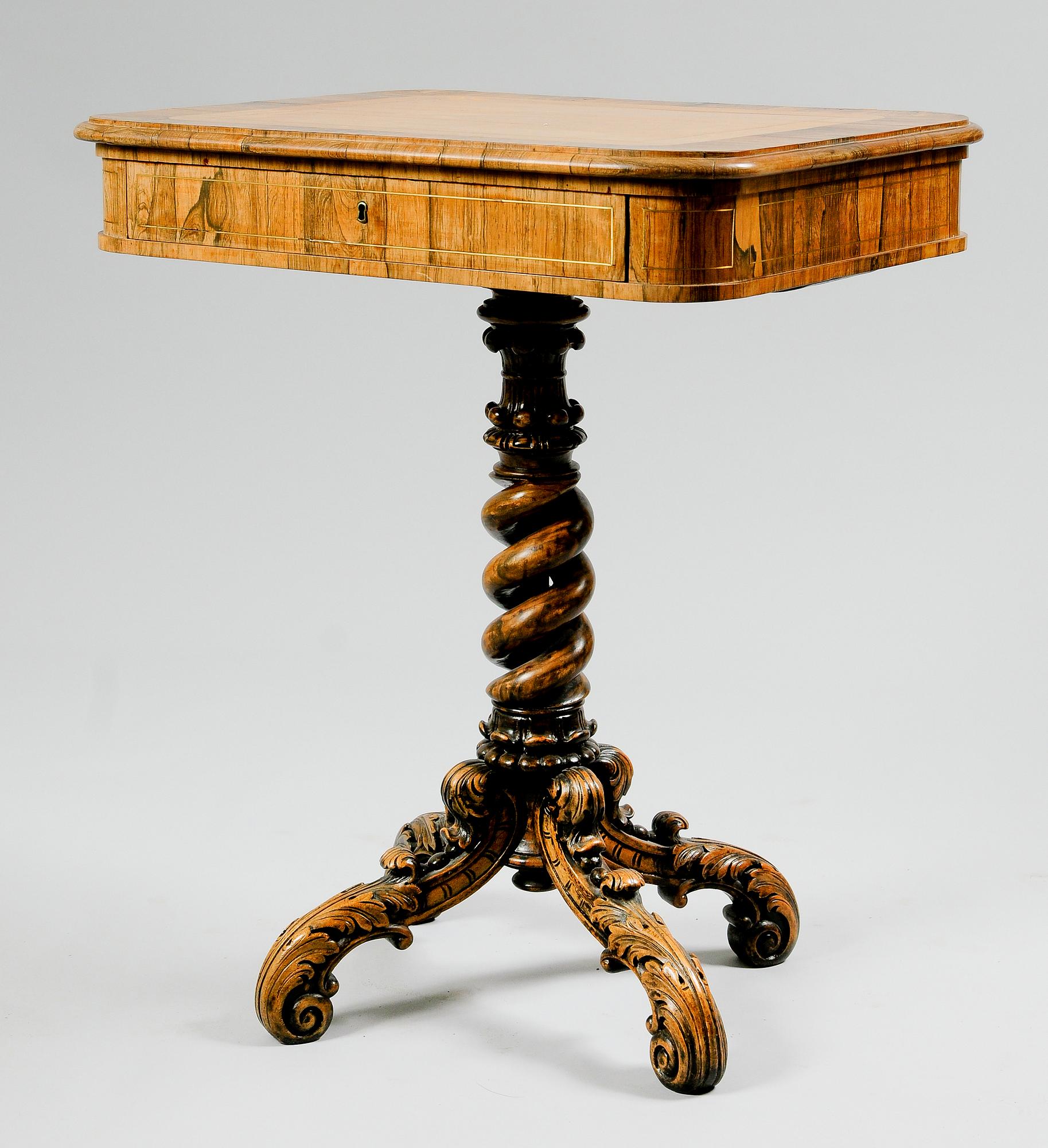 DAMARBETSBORD, senempire, 1800-talets andra hälft.