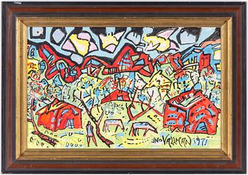 UNO VALLMAN, gouache, signerad samt daterad 1971.