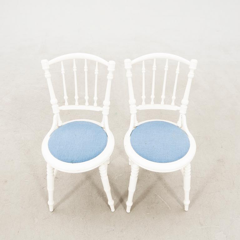 Chairs, 6 pieces, late 19th century/turn of the 20th century.