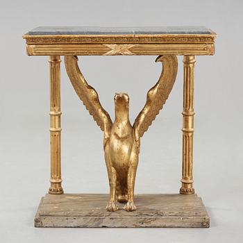 A Swedish Empire early 19th century console table.