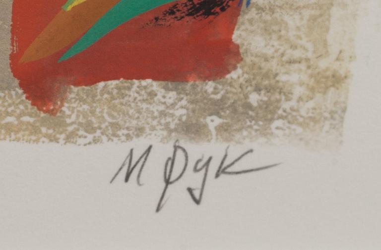 MADELEINE PYK, gouache, signerad och daterad -99-.