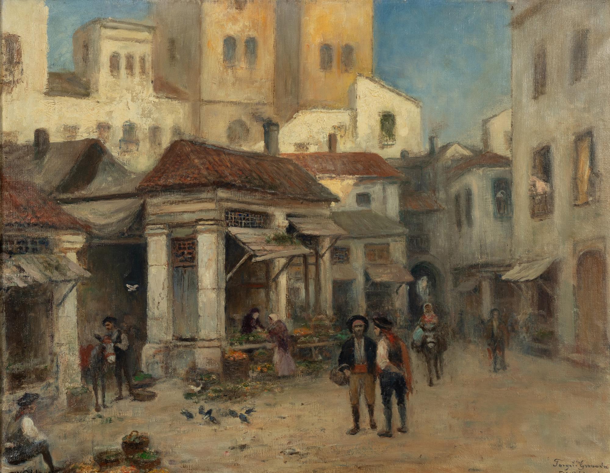 Frans Wilhelm Odelmark, "Torget i Granada".