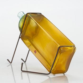 Markku Salo, a Pro Arte glass and metal sculpture, ' signed M. Salo Nuutajärvi. Design year 2000.