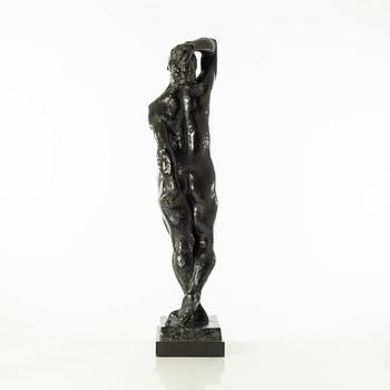 Gudmar Olovson, sculpture. Signed. Numbered. Foundry mark. Bronze, total height 84.5 cm, length 22 cm.