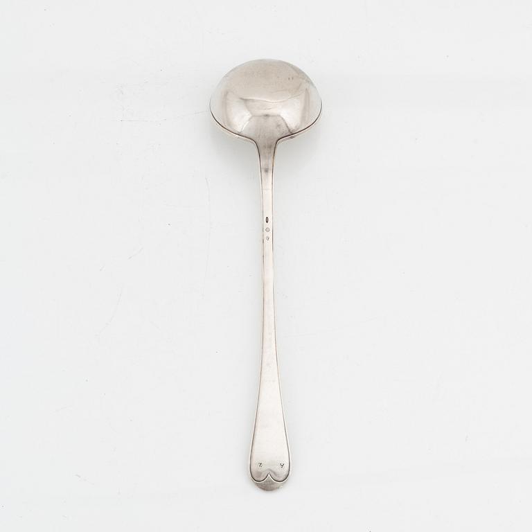 Slev silver, oidentifierad mästare, Turin 1809, Italien.