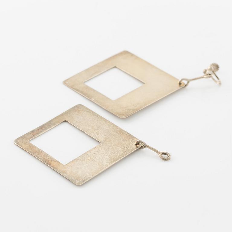 Lars Arby, five pairs of earrings, silver.