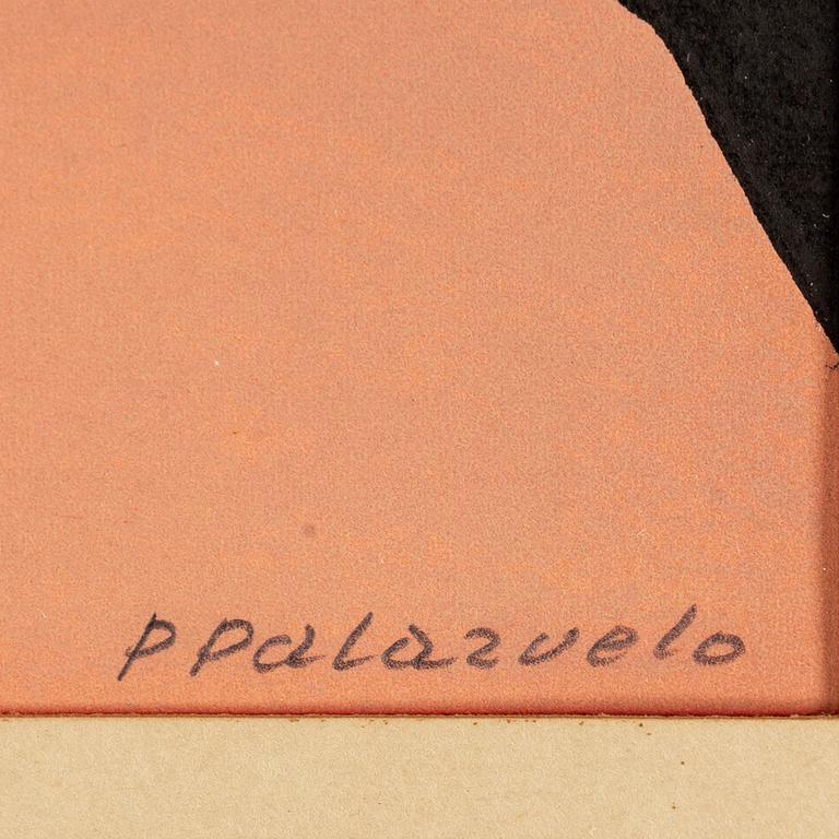 Pablo Palazuelo, lithograph in colours, signed P Palazuelo and numbered 10/150 in pencil.
