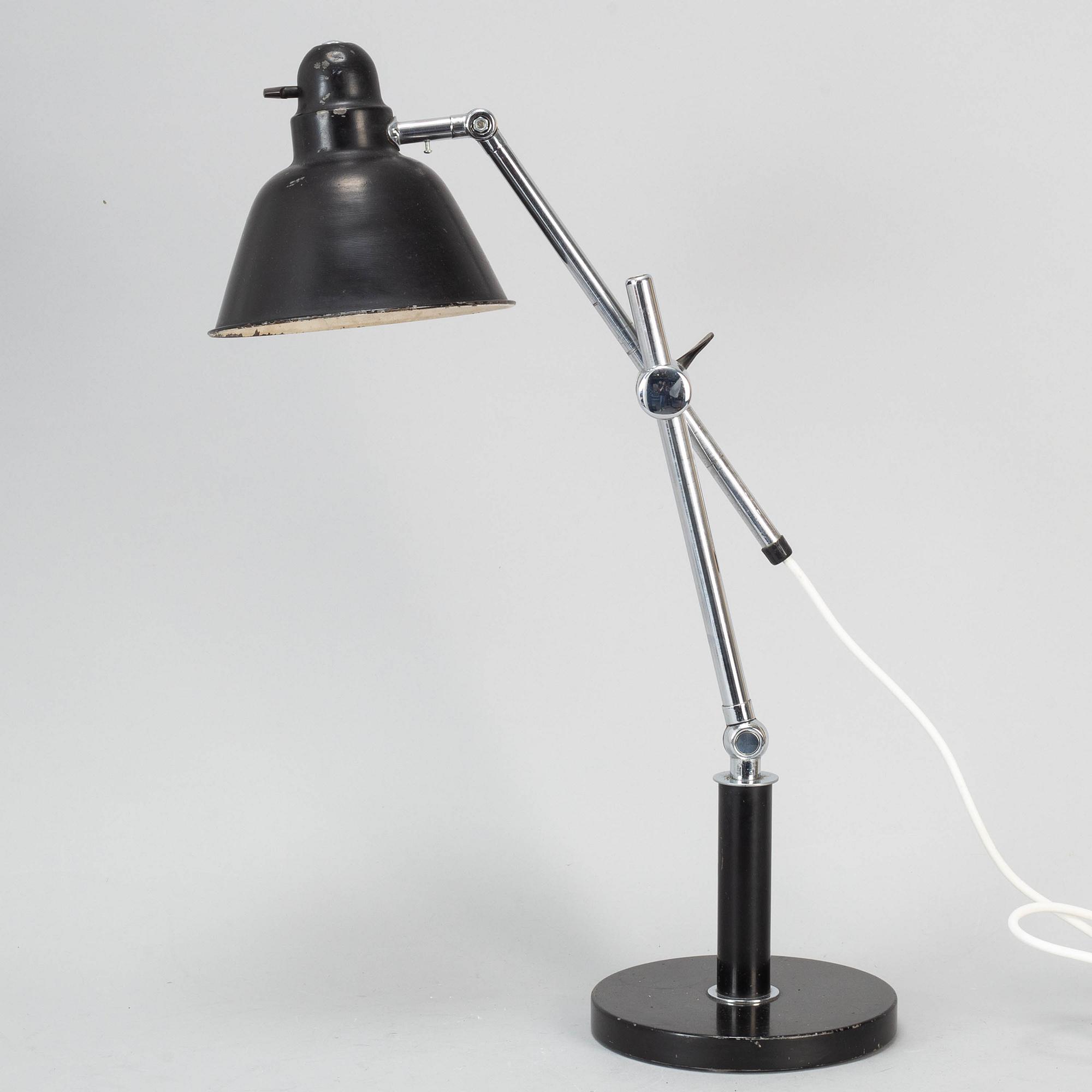 SKRIVBORDSLAMPA, funkis, 1930-tal.