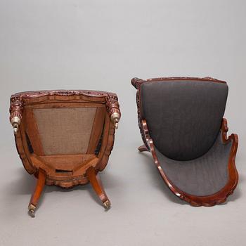 PAIR OF BATHTUB-ARMCHAIRS.