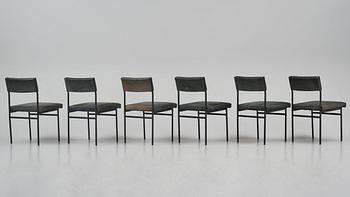 Cees Braakman, a set of six chairs model "SM07", Pastoe, Holland, 1960s-70s.