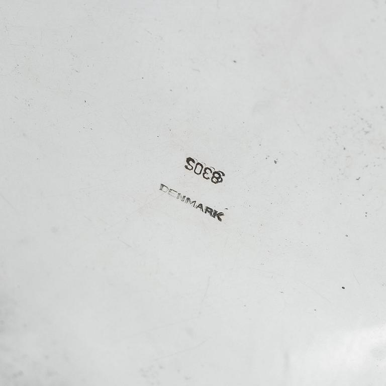 A Danish silver baroque style tankard, 20th century.