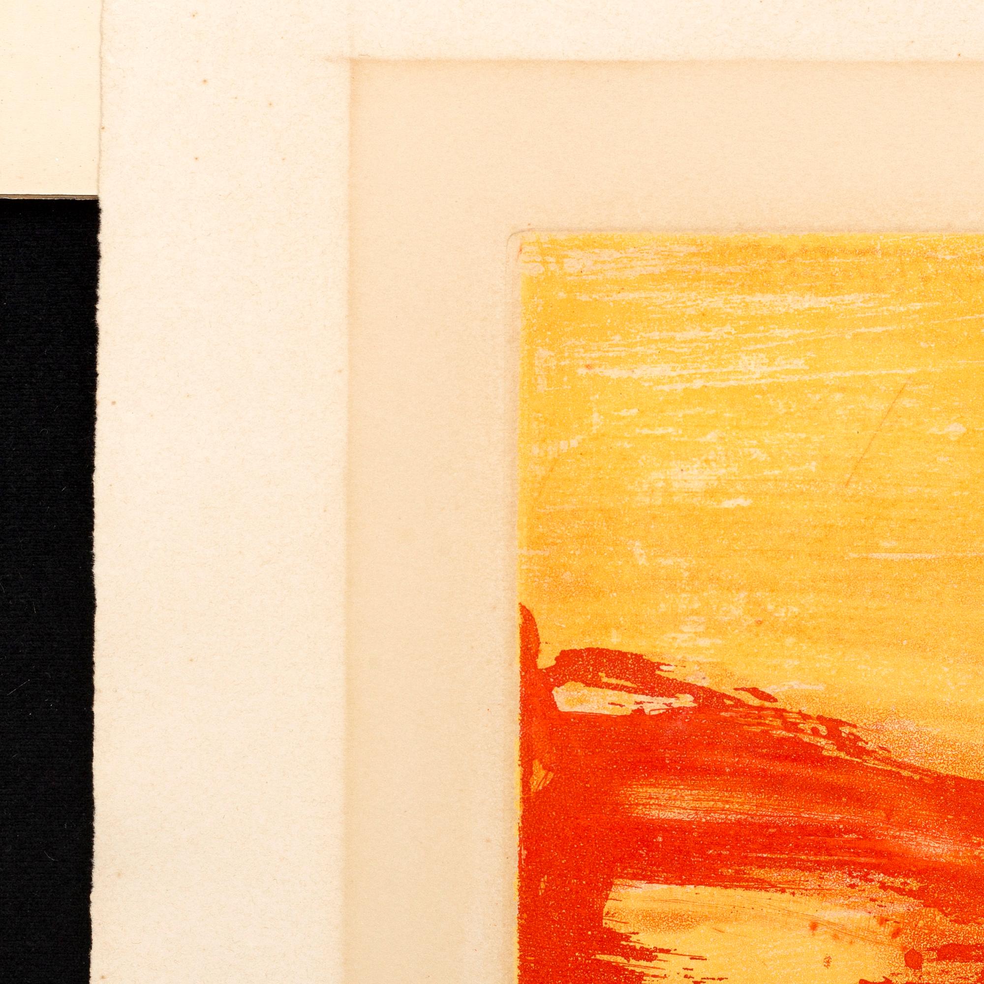 An ZAO WOU-KI colour etching, signed Epreuve d'Artiste and dated -74.