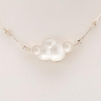 Björn Weckström halsband "Hopeapilvi/Silvermoln" silver, Lapponia 1978.