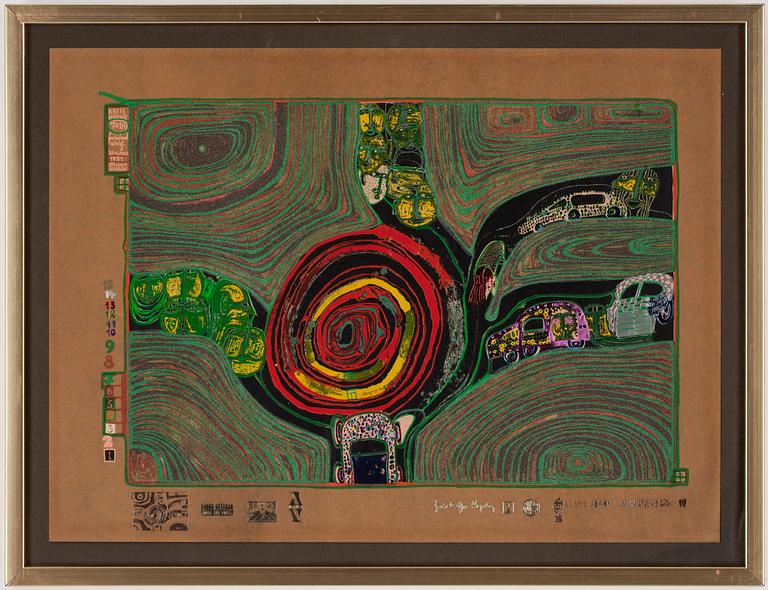 FRIEDENSREICH HUNDERTWASSER, "Look at it on a rainy day (The Regentag Portfolio)".