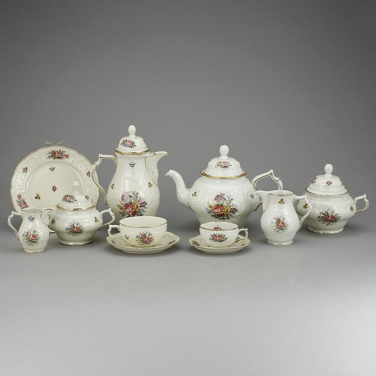 KAFFESERVIS, 64 delar, porslin, Rosenthal, Tyskland, 1900-talets första hälft.