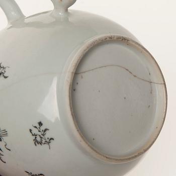 TEKANNA, porslin, Kina 1700-tal.