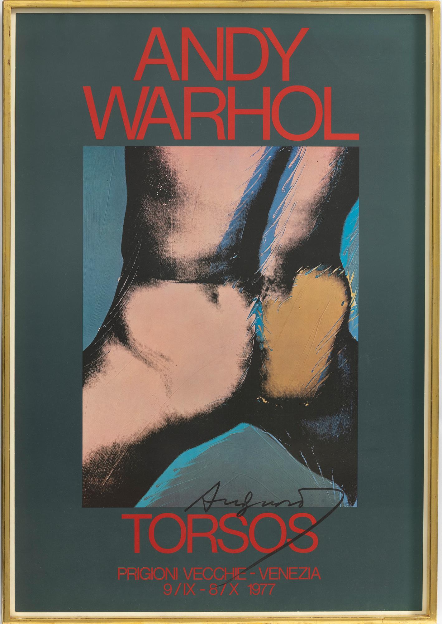 Andy Warhol, After, “Torsos”, exhibition poster, Prigioni Vecchie – Venice, 1977.