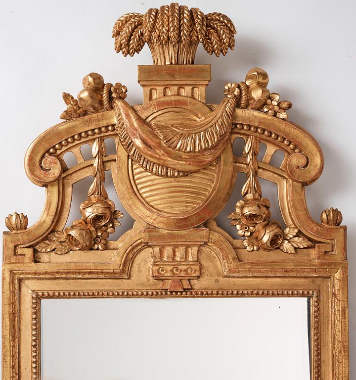 A Gustavian mirror by J. Åkerblad 1781.