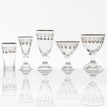 A 35 piece Swedish Kosta 'Odelberg Junior' glass service, 20th century.