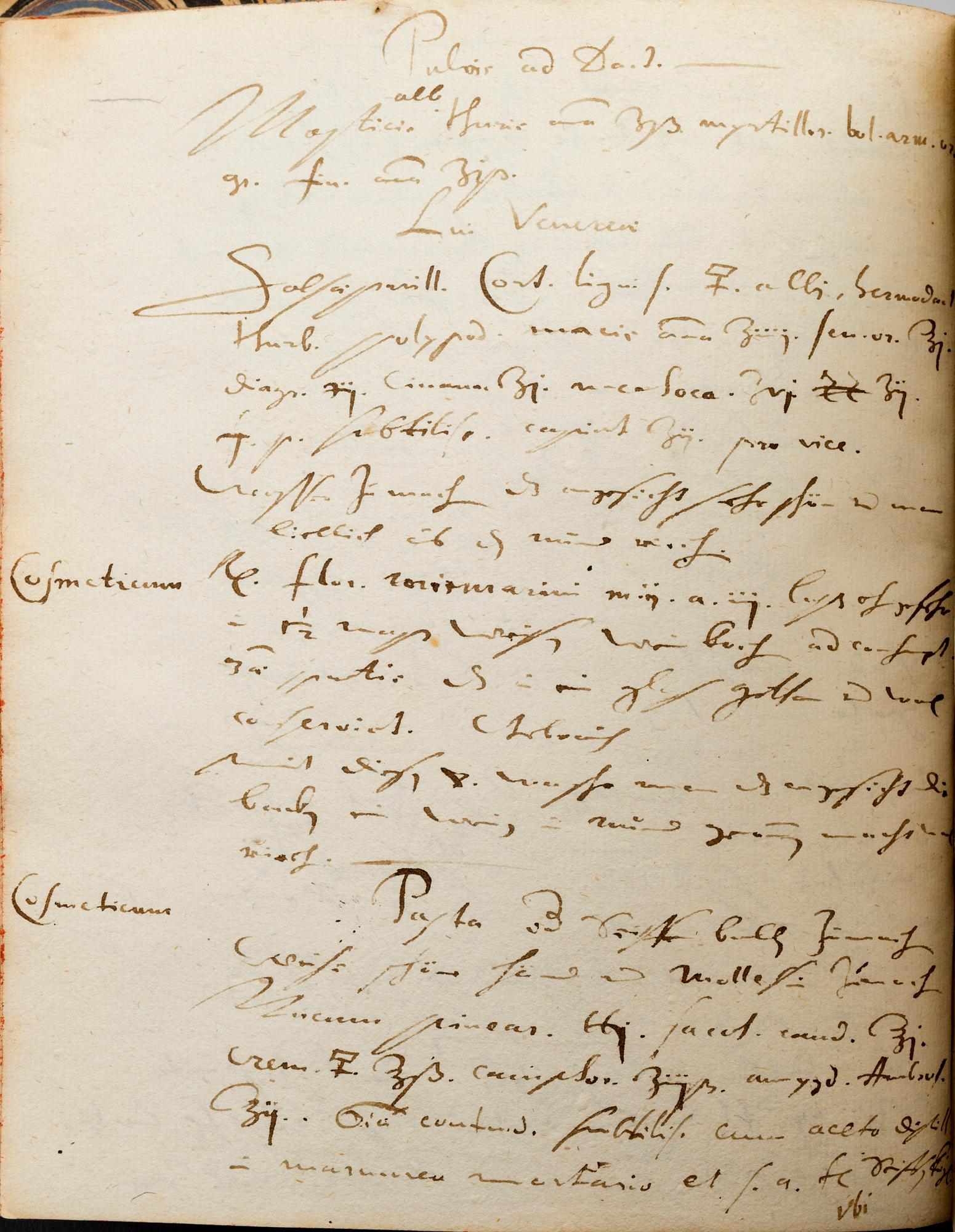 Manuscripts, from Queen Christina's 17th century library,  'Manuscript Medici I'.