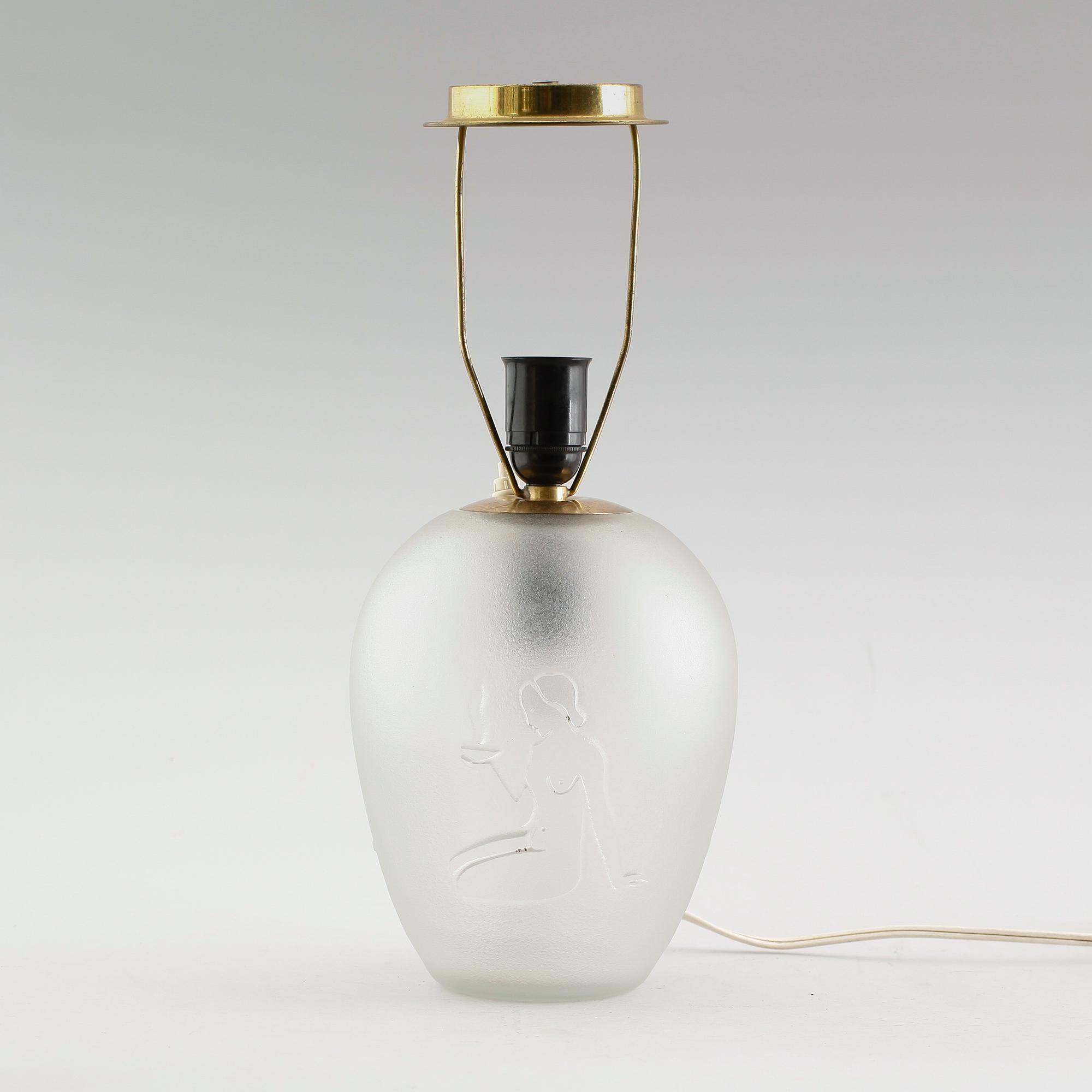 BORDSLAMPA, 1900-talets mitt.