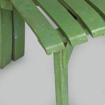 Alvar & Aino Aalto, Four early 1950s 'Aurinko' (Sun-serial) garden chairs, model 910  for O.Y. Huonekalu- ja Rakennustyötehdas A.B.