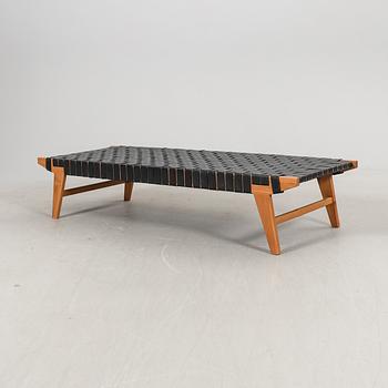 A 21st century leather daybed.