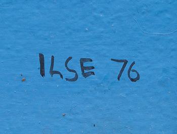ILSE ACKERMANN, mixed media on board, signed and dated -76.