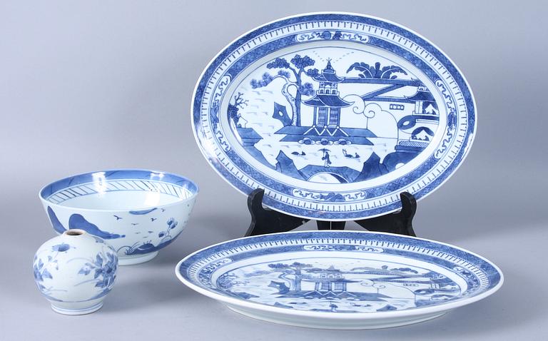 PARTI PORSLIN, 4 delar, Kina, bl a 1600-tal.