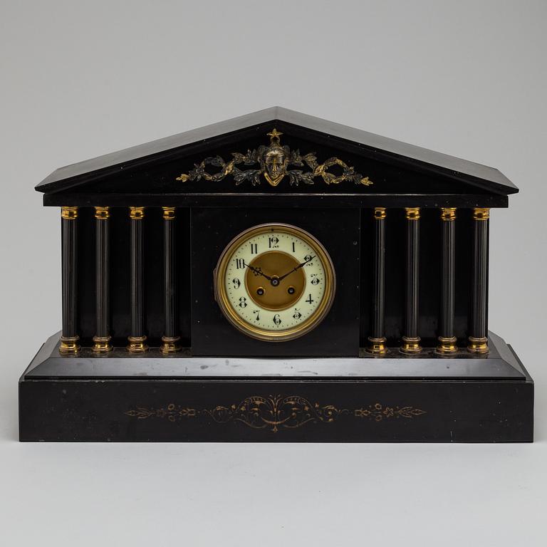 An end of the 19th century stone mantle clock.