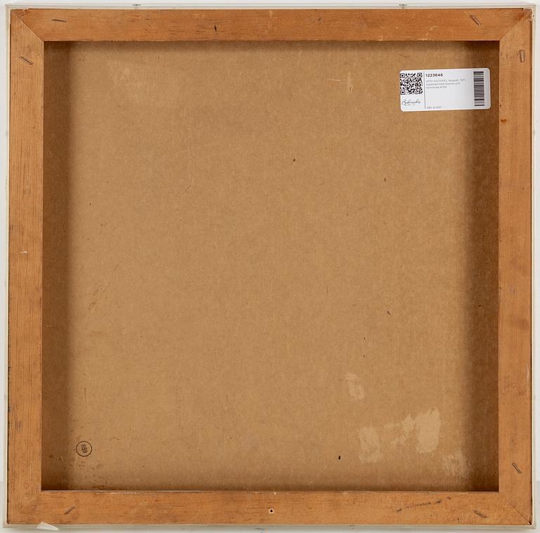 VITO ACCONCI, lithograph, 1971, signed in pencil and numbered 4/50.