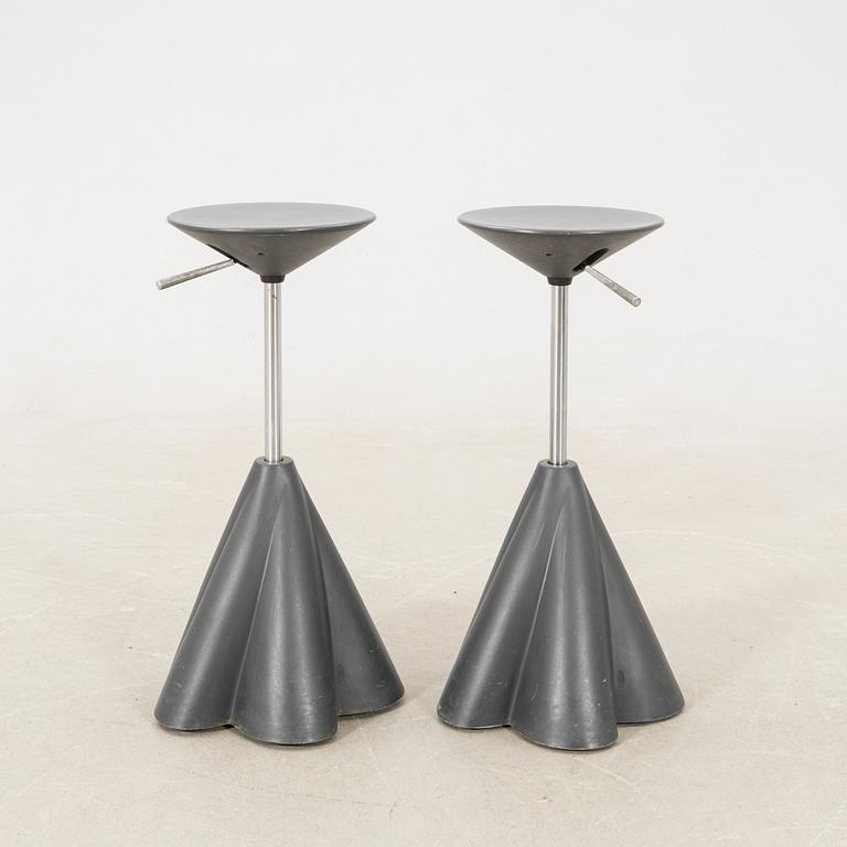 Philippe Starck, pallar/barstolar ett par för Presence Paris /Loréal sent 1900-tal.