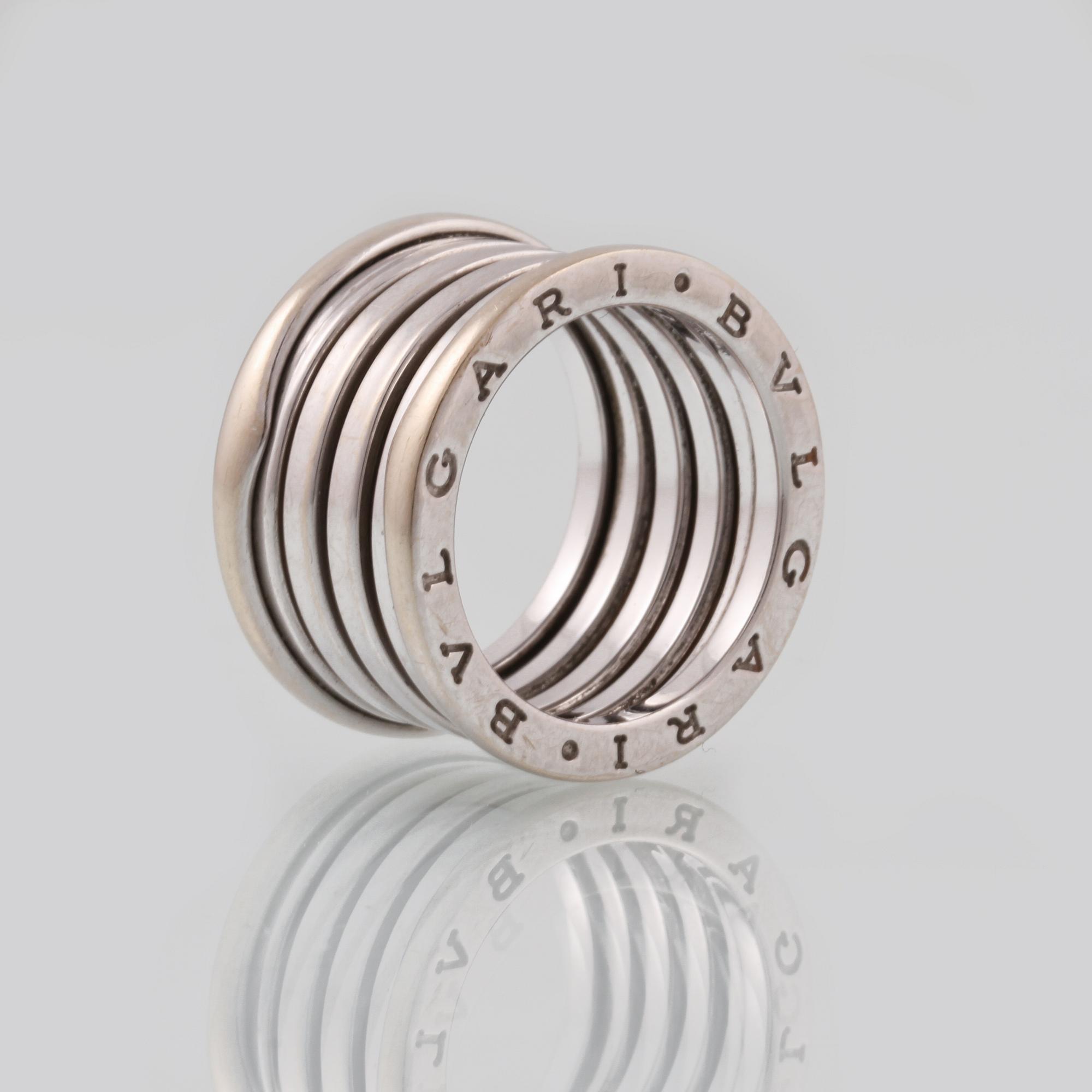 RING, 18K vitguld, Bulgari, 'B.Zero1'.