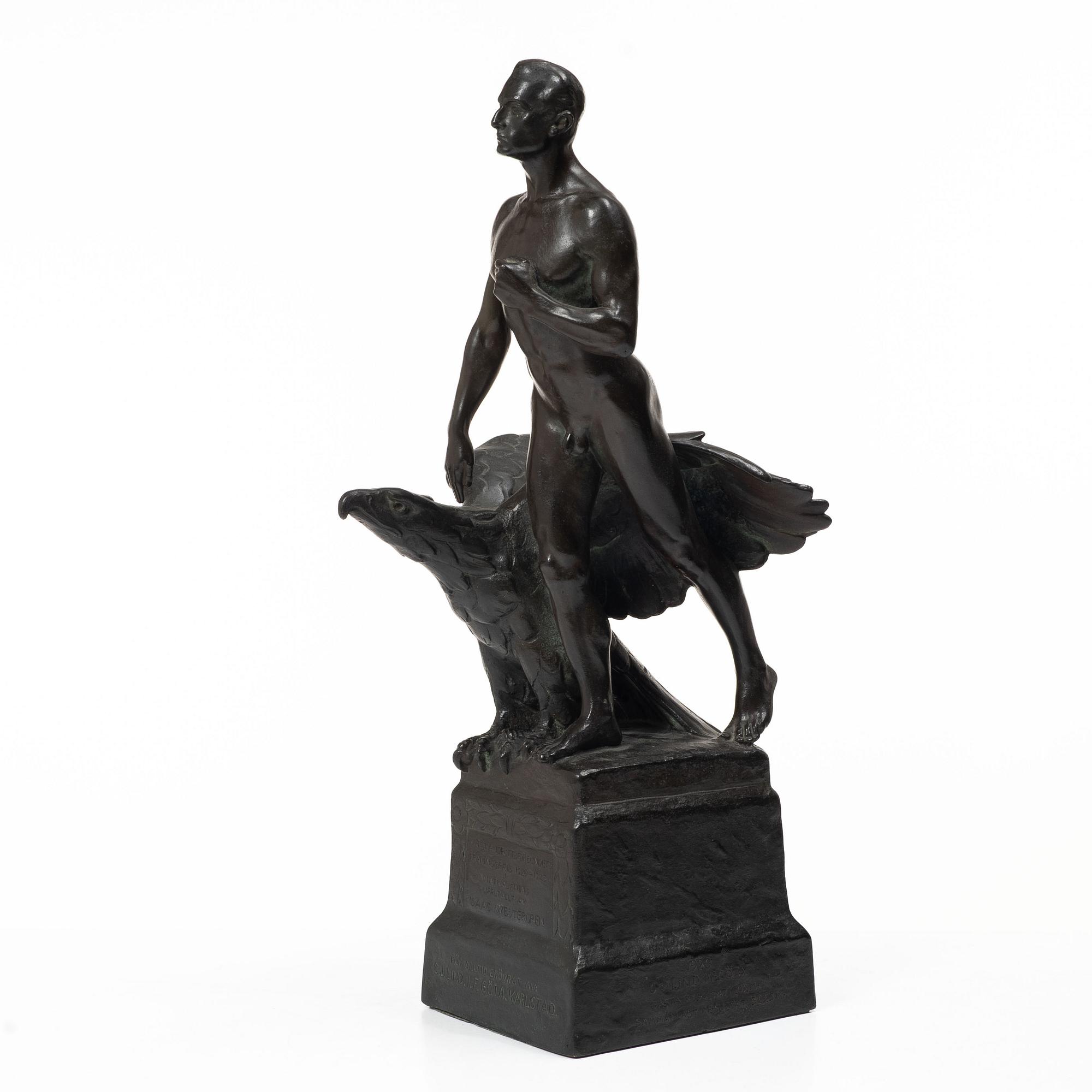 Alfred Ohlson, Athlete with Eagle.