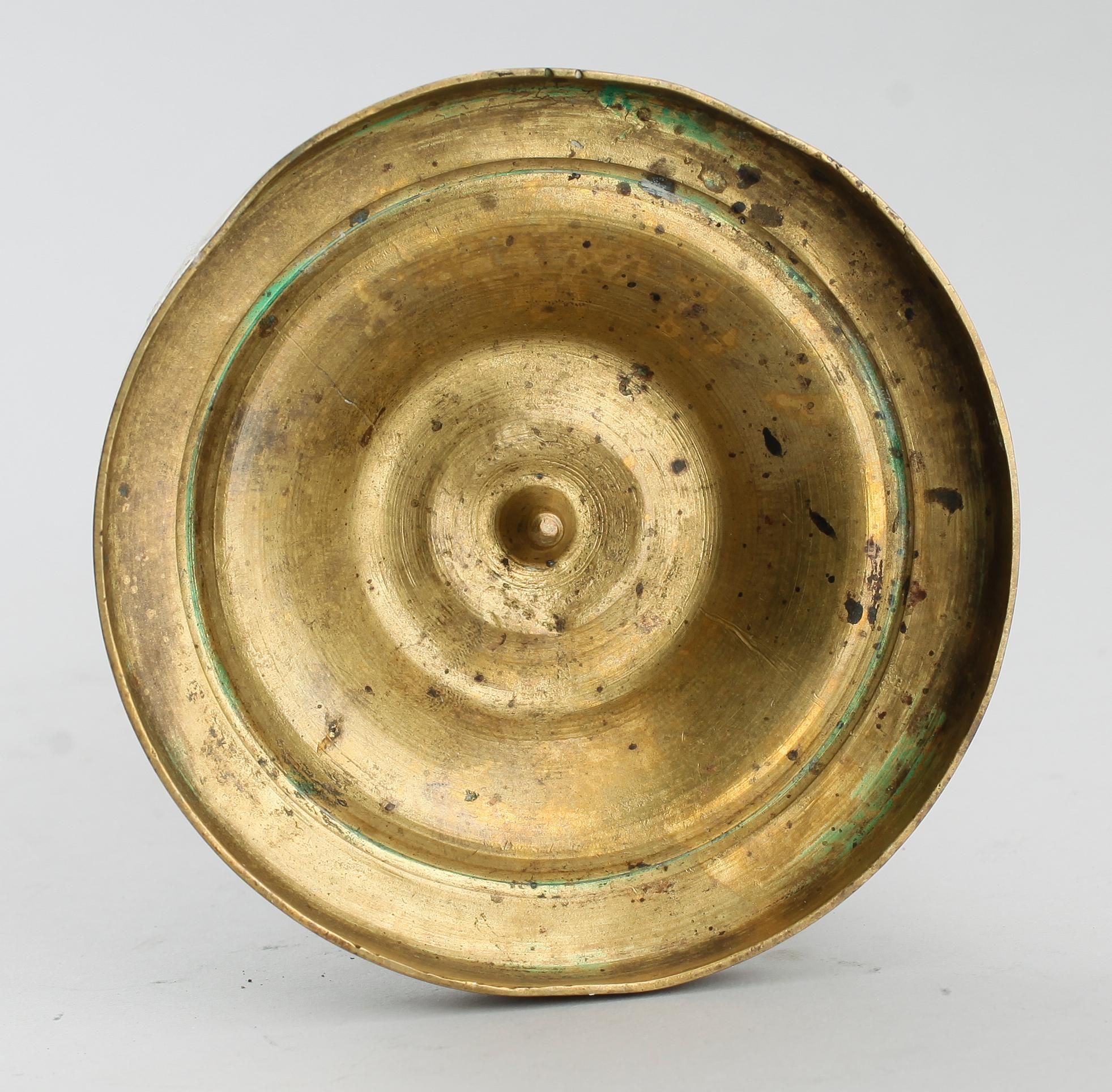 LJUSSTAKE, empire, brons, 1800-talets första hälft.