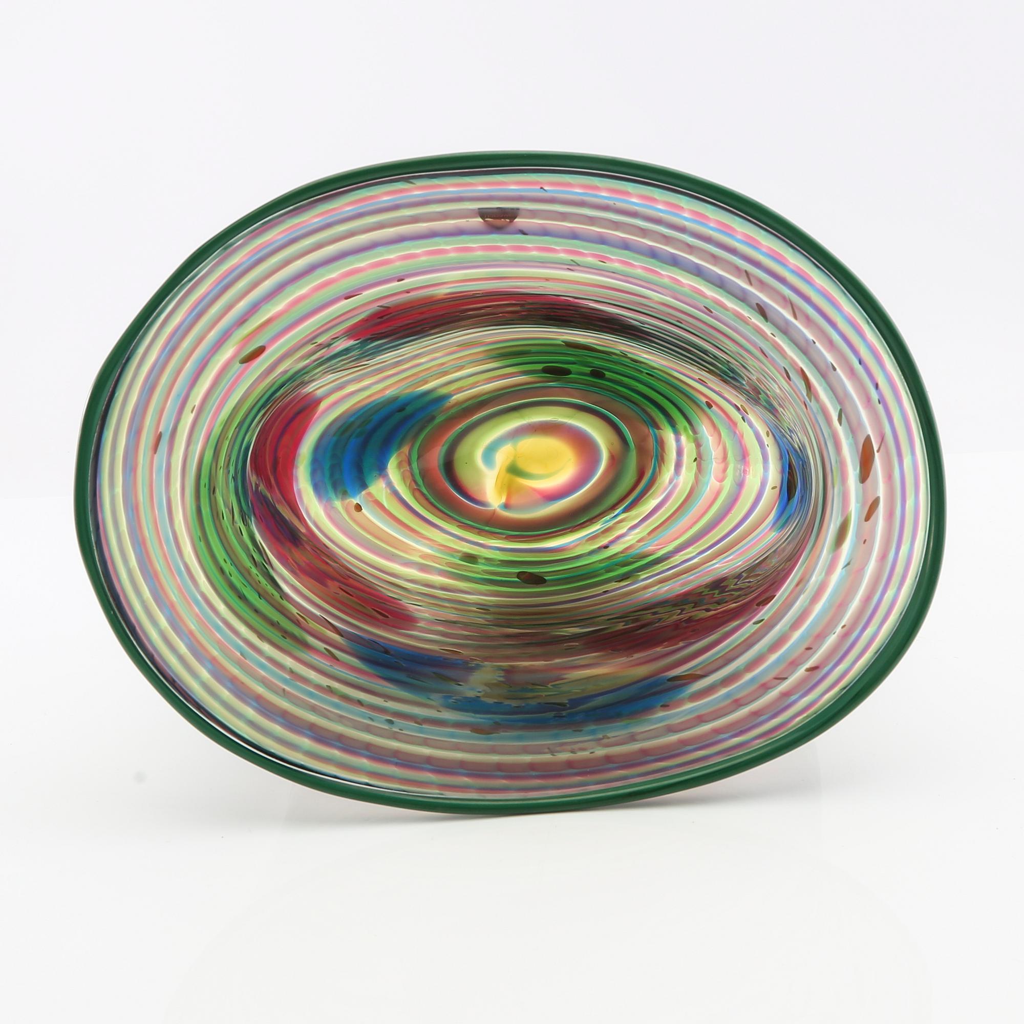 Gunnar Cyrén, vas, signerad och daterad 89 Orrefors.