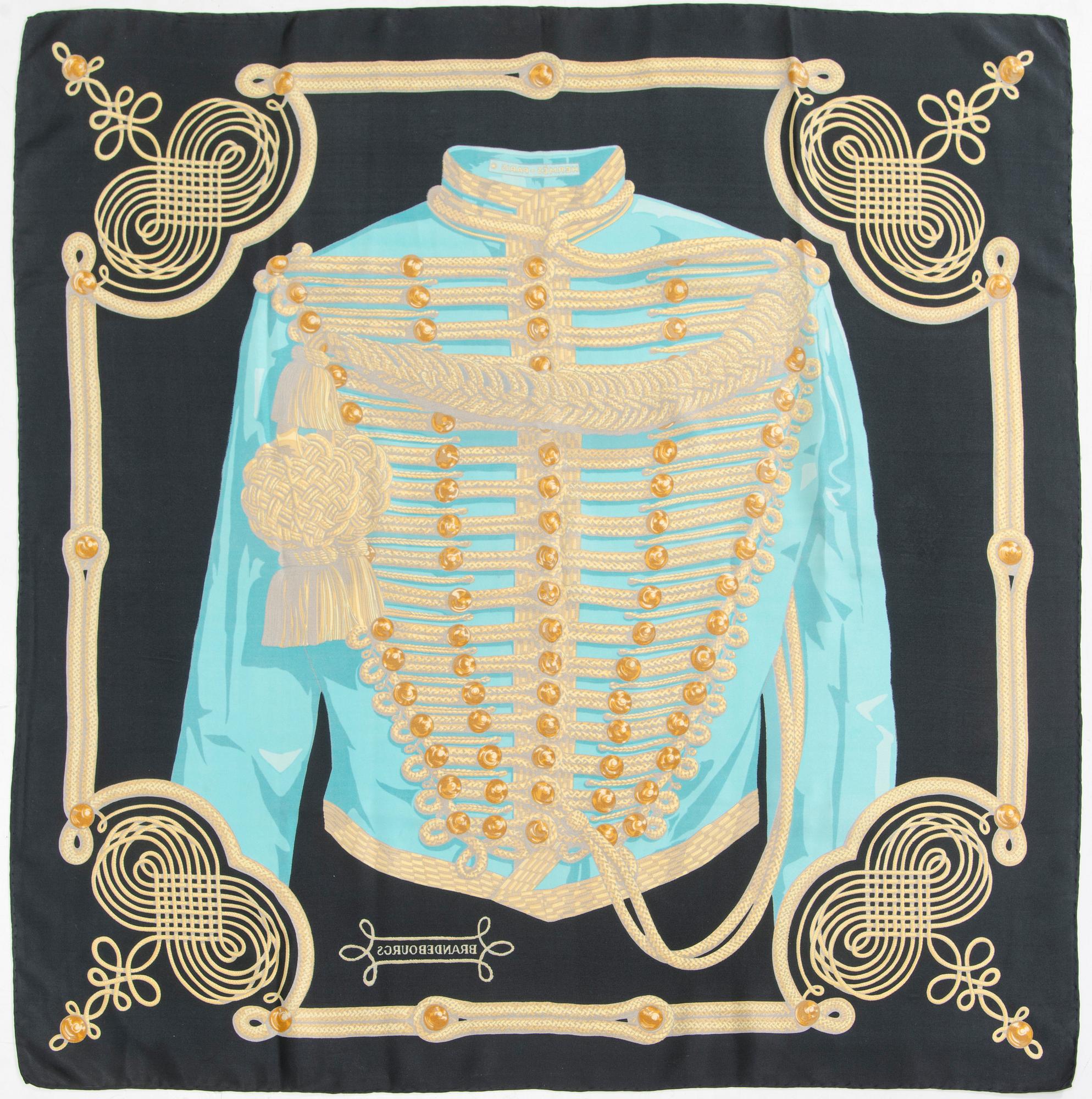 Hermès, scarf,  "Brandebourgs".