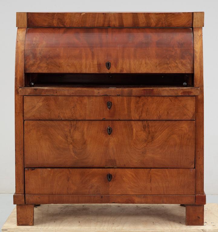 RULLKLAFFSEKRETÄR, empire, troligen Danmark, 1800-talets första hälft.