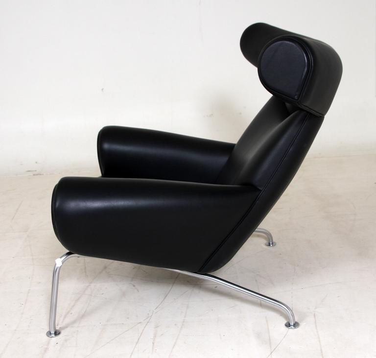 FÅTÖLJ med FOTPALL, "Ox-chair", Hans J. Wegner, Erik Jörgensen.