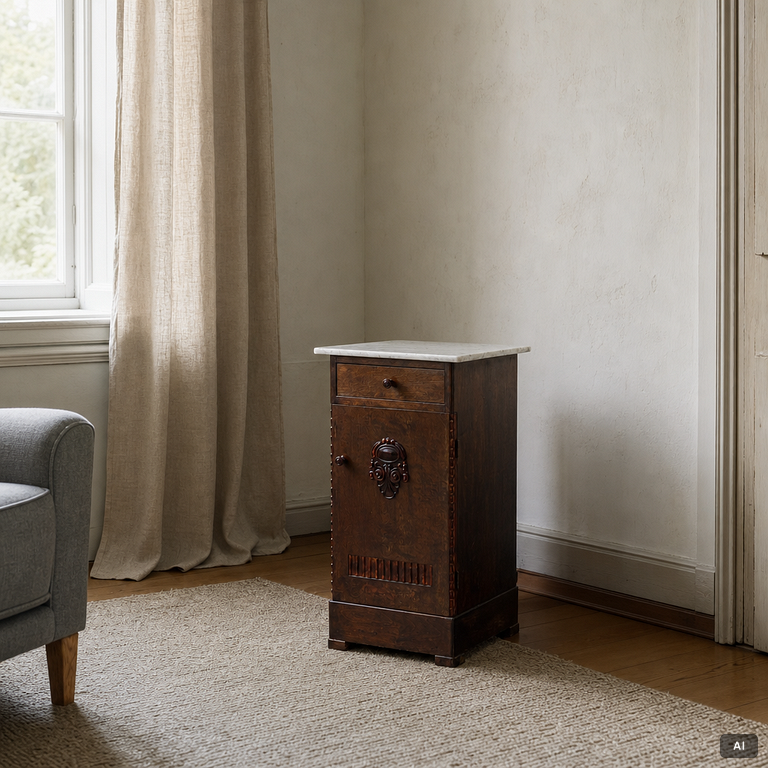 A pair early 20th century bedside tables.