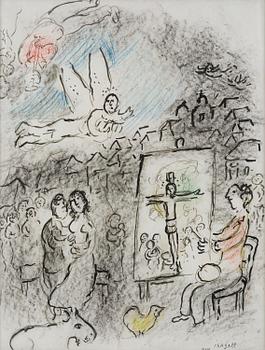814. Marc Chagall, "L'artiste et l'ange".