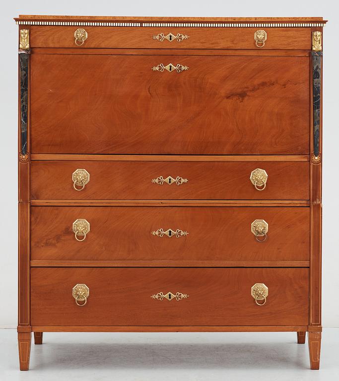 A Swedish Empire circa 1820 secretaire.