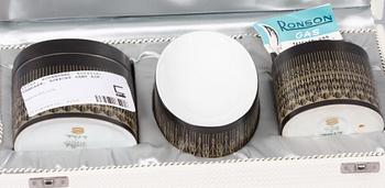 TÄNDARE, ASKKOPP samt CIGARETTASK. Porslin. Rosenthal.