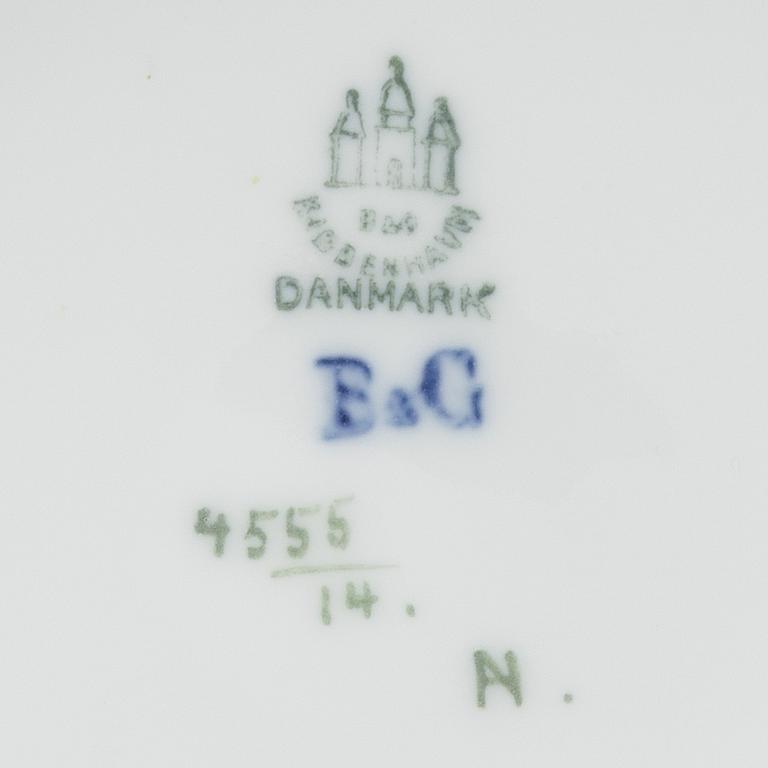 Bing & Gröndal, vase, porcelain, model 4555.