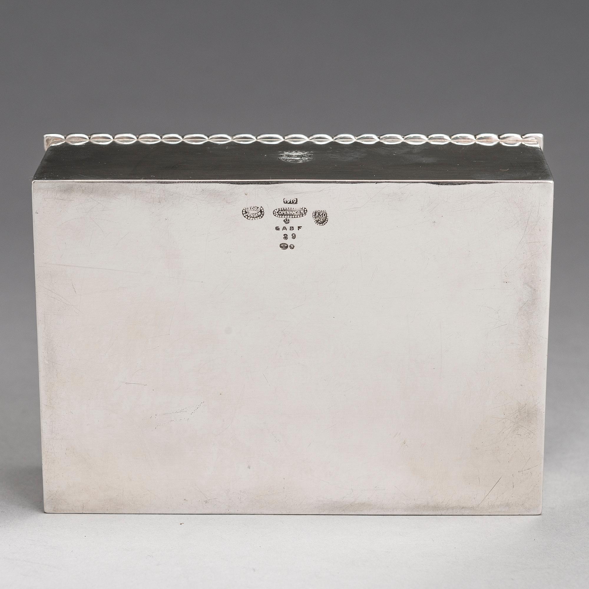 GEORG JENSEN, SKRIN, silver, 195B, Köpenhamn 1919.