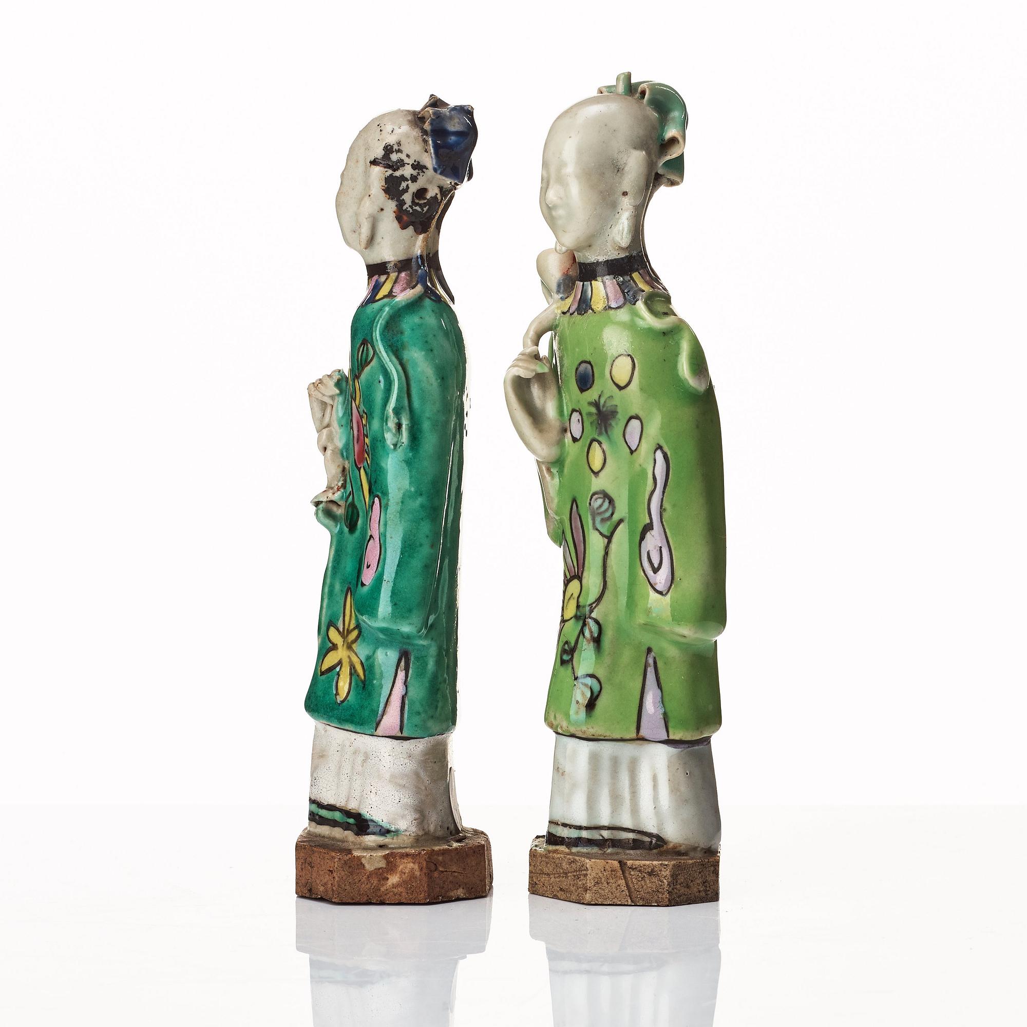 A group of eight immortals on  wooden stand, Qing dynasty, 19th Century.