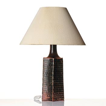 Stig Lindberg, a stoneware table lamp, Gustavsberg Studio 1970.