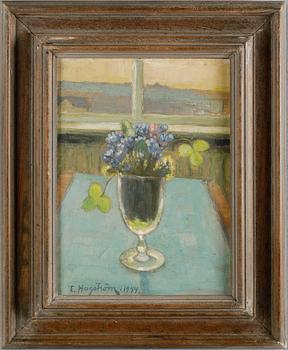 EMIL HAGSTRÖM, olja på pannå, signerad och daterad 1944.