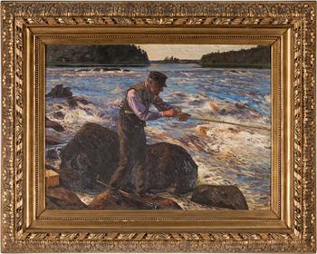 CARL KJELLIN, olja på duk. Sign o dat 1903.