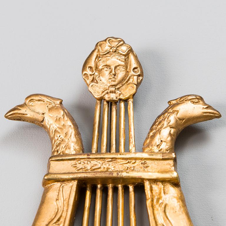 RYSKA VÄGGLAMPETTER, ett par, empire, 1800-1830 tal.